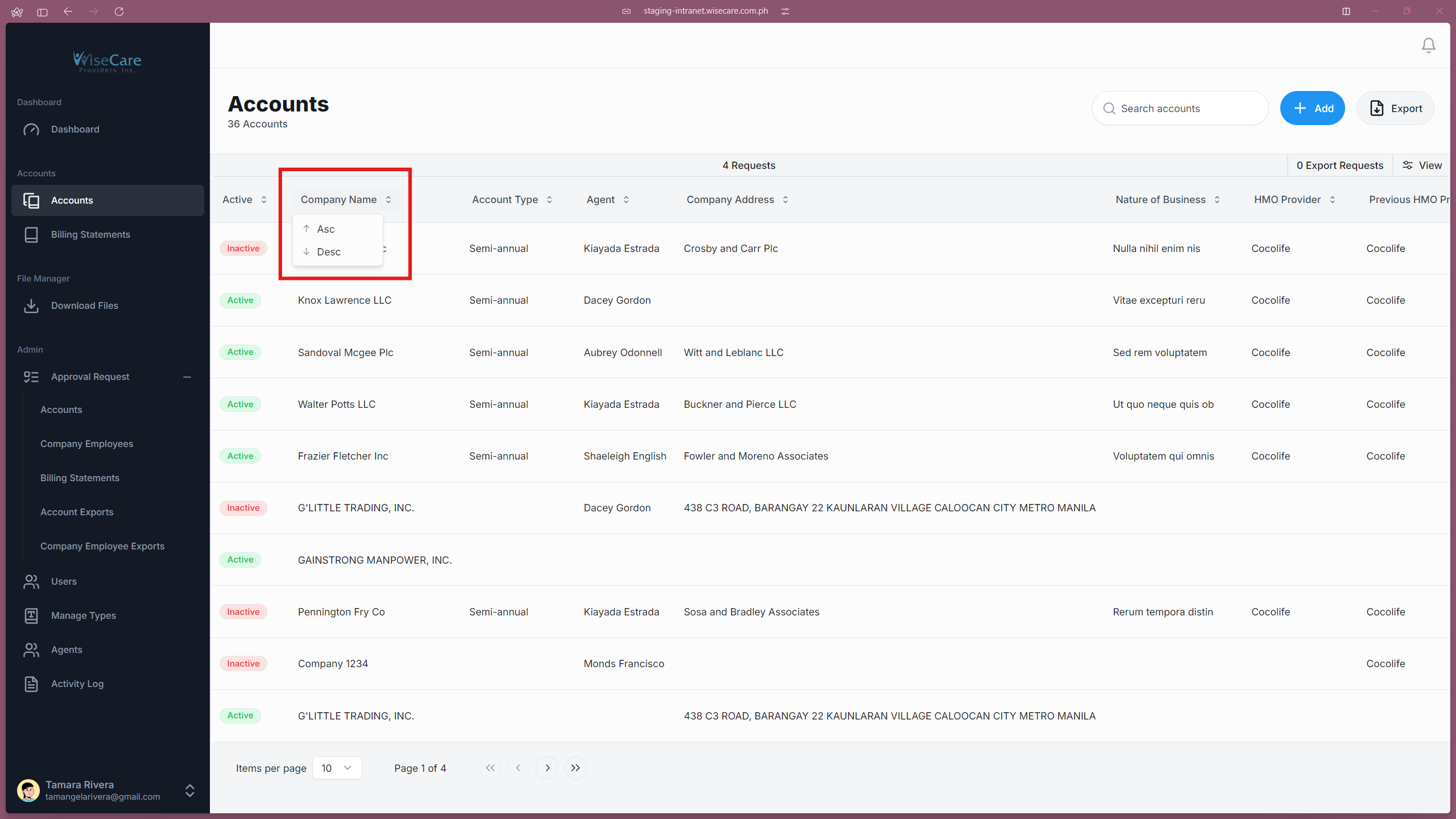 Sort Function Sort Function