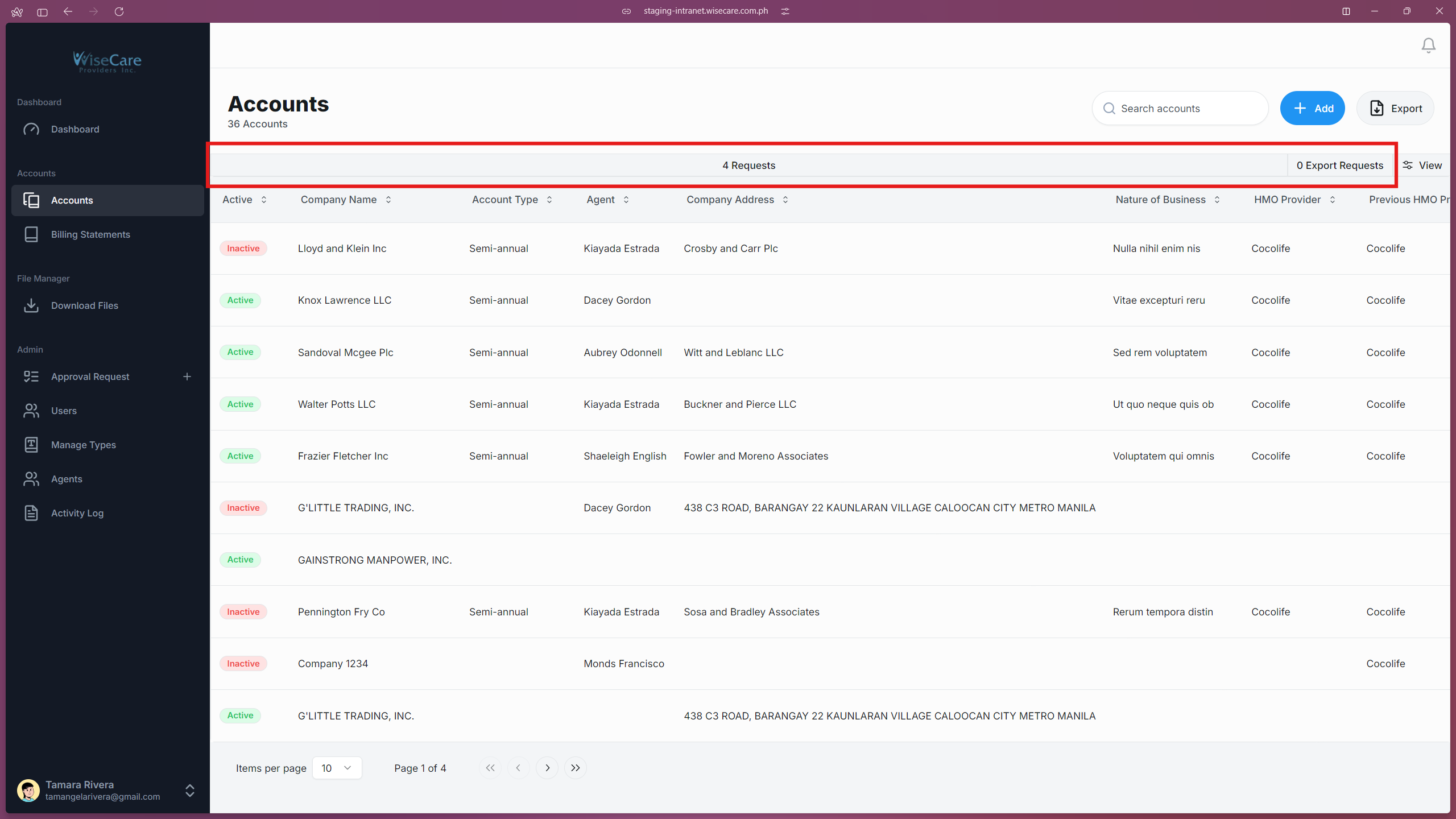 Account Tabs Account Tabs