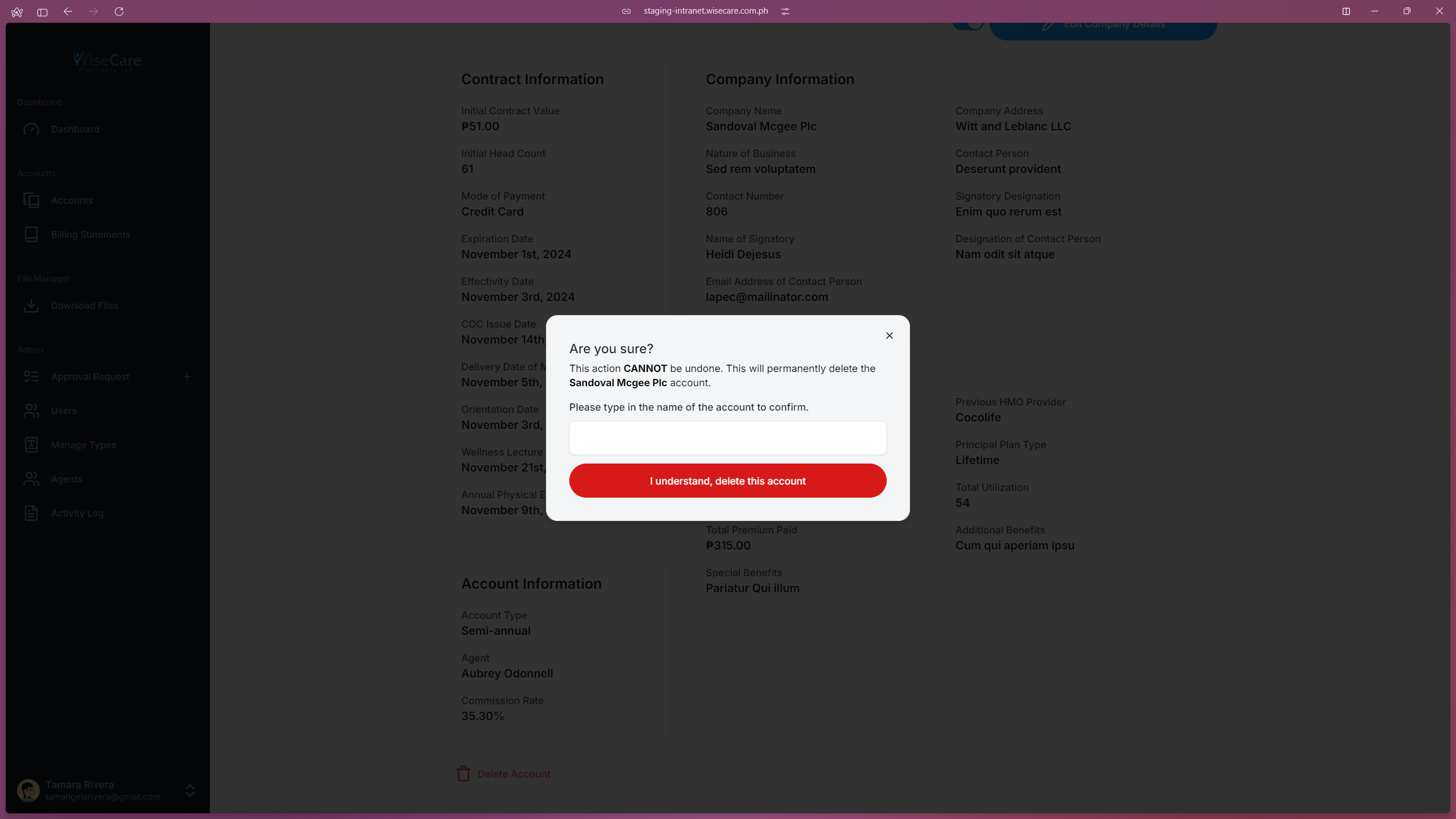 Company Profile Delete Button Company Profile Delete Button