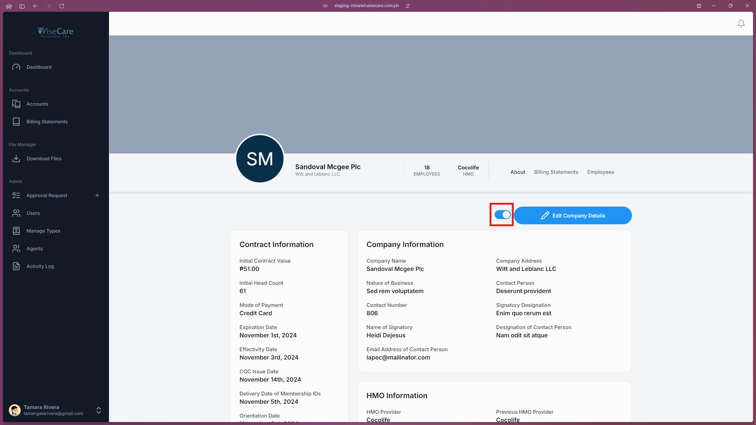 Company Profile Toggle Company Profile Toggle