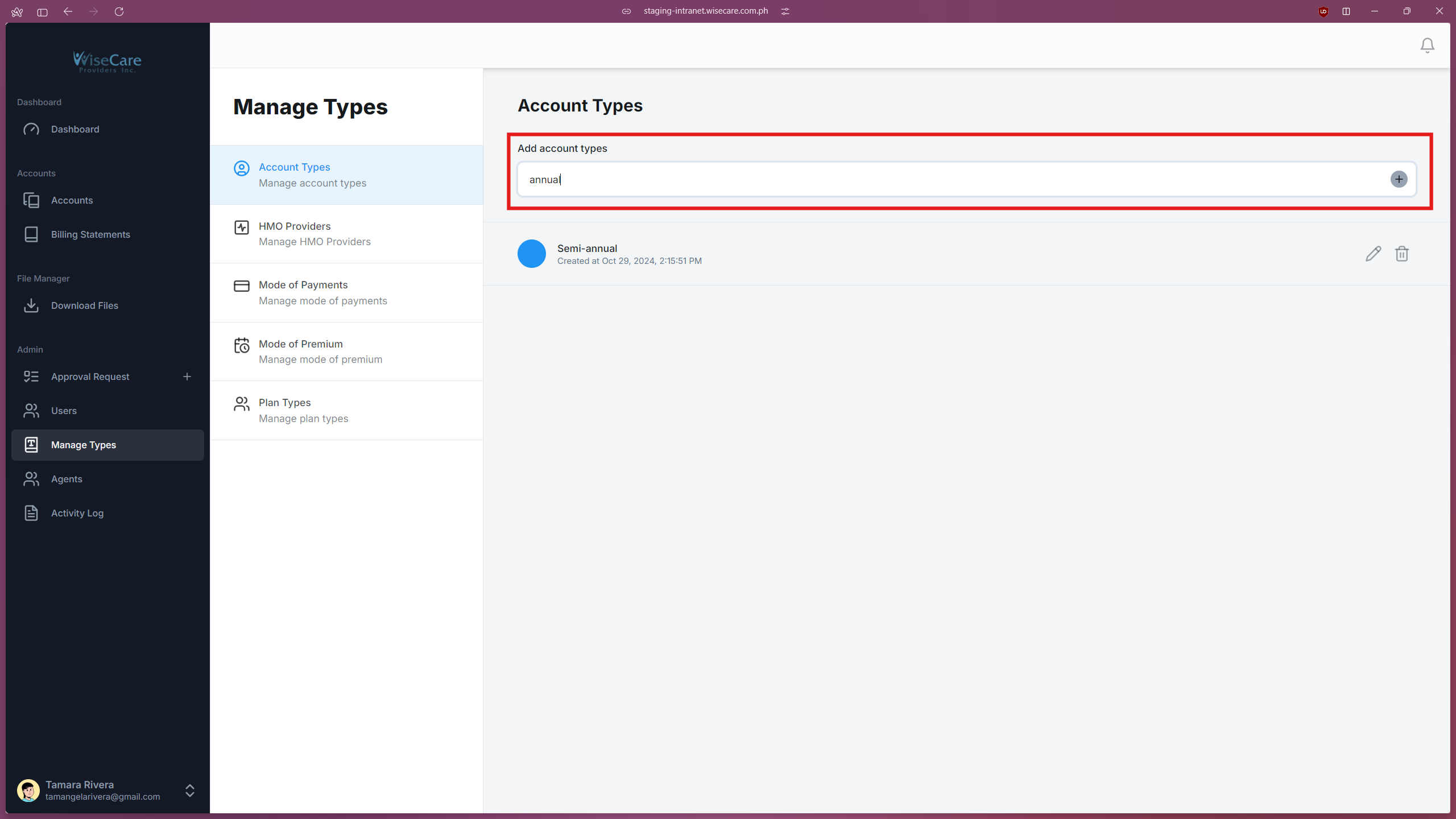 Entering a Type Entering a Type